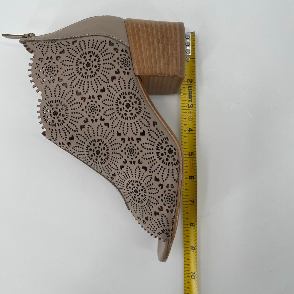 New Sundance Women's Penelope Bootie Sandals, Floral Cut-Out, Sz 37 Comfort Boho - Picture 13 of 15